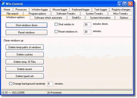 Windows Control App 的图像结果