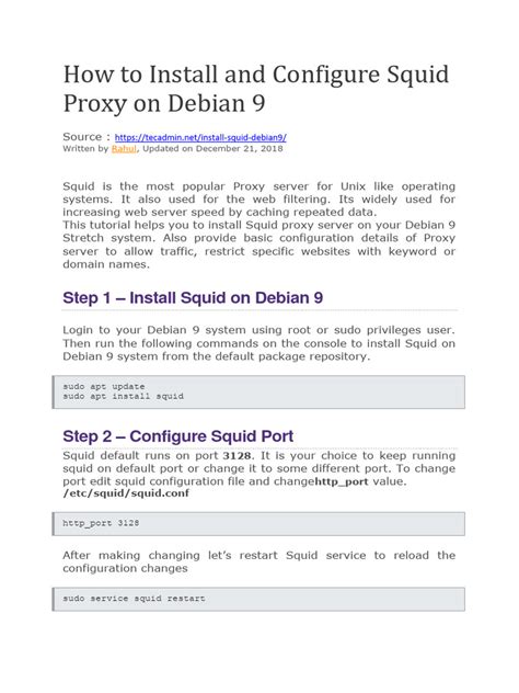 Image result for Squid Proxy Server Tutorial