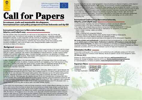 Call for Papers - Fakultas Hukum Universitas Indonesia