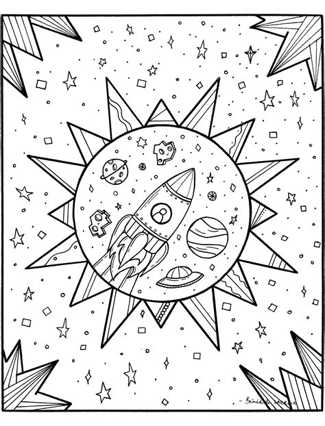 Space Coloring Pages Printable