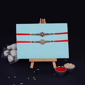 Set of 2 Rakhis - Buy/Send 2 Rakhi Sets for Brother | Rakhi Bazaar
