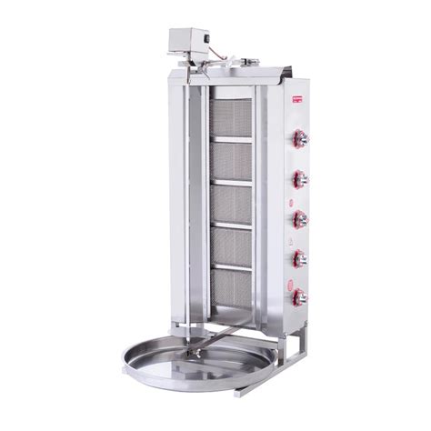 SilverInox 2167-U5L طباخ دوار علوي بمحرك، 5 شعاع، غاز البترول المسال