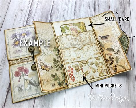 Mini Folio Templates Folio Craft Kit Folio Kit Junk Journal - Etsy ...