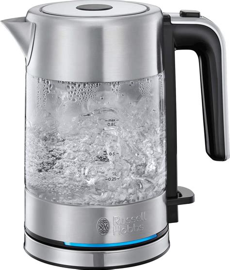 Buy Russell Hobbs Compact Home Small Glass Kettle, 0.85 Litre Cordless ...