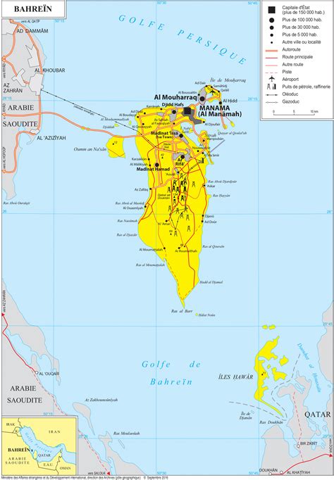 Geopolitical map of Bahrain, Bahrain maps | Worldmaps.info