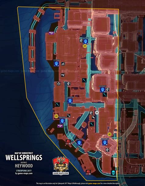 Cyberpunk 2077 World Map - CP77 Night City