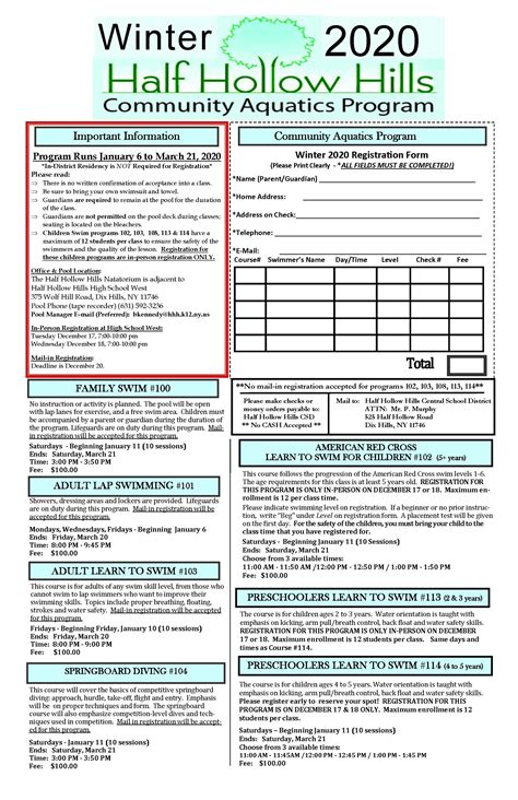 Aquatics - Half Hollow Hills School District