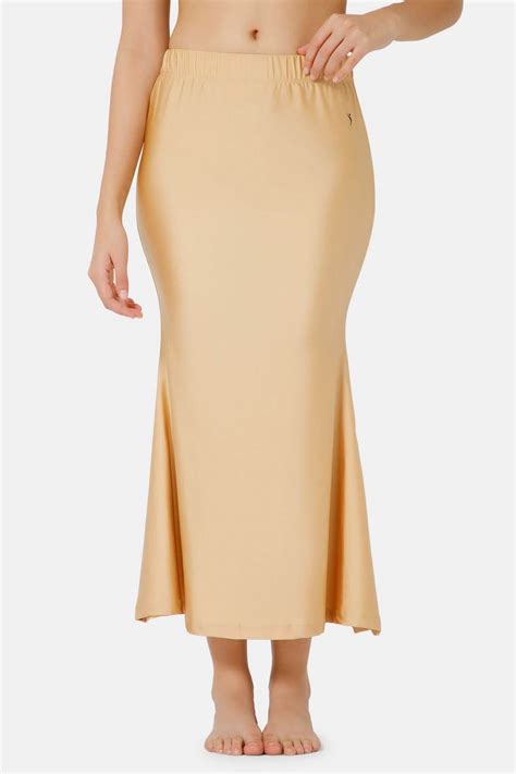 Gold Lycra Stretch Saree Shimmer Shapewear Petticoat for Women | VNH ...