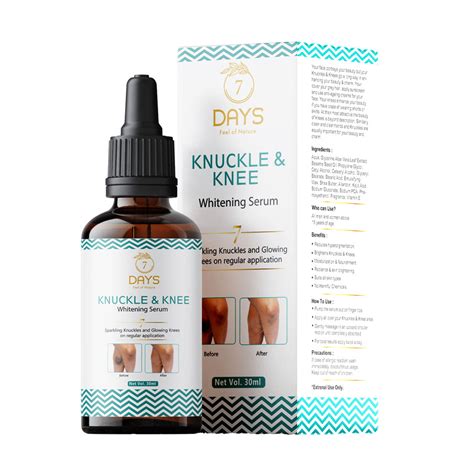 7 Days Whitening Serum For Removing Dark Knuckles Elbow and Knee (30 m ...
