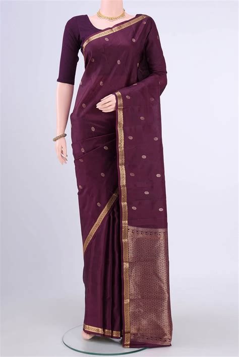 Burgundy Nangavalli Silk [ Salem ] Saree – Nalli Silk Sarees Pvt Ltd