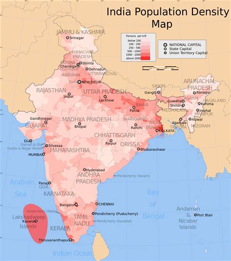 ملف:India population density map en.svg - المعرفة