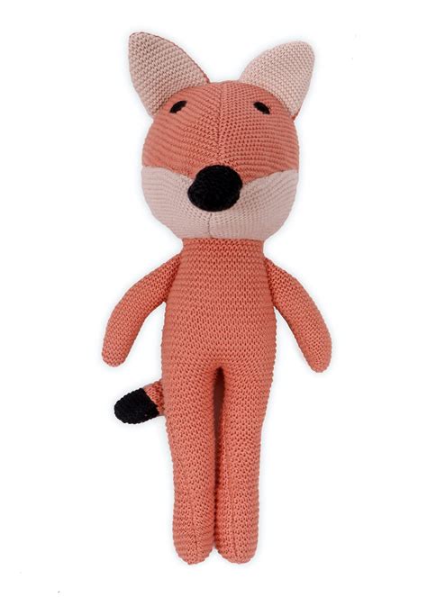 Get Jolly Fox Color Cotton Knitted Stuffed Soft Toy at ₹ 999 | LBB Shop