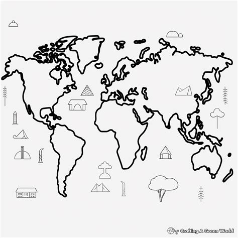 World Map Outline Color 的图像结果