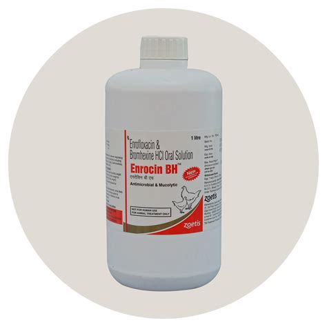 Enrocin BH Poultry Antibiotic | Enrofloxacin & Bromhexine Solution for ...