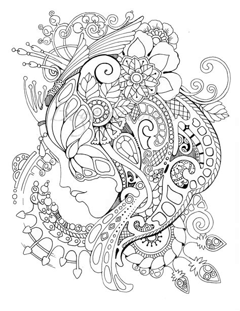 Collection of Relaxing Coloring Pages - Free Printable
