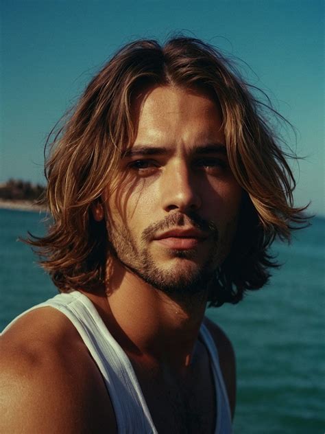 Pin by Doe on hairstyle in 2025 | Shoulder length hair men, Long hair ...