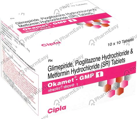 Okamet Gmp 1mg Strip Of 10 Tablets: Uses, Side Effects, Price & Dosage ...