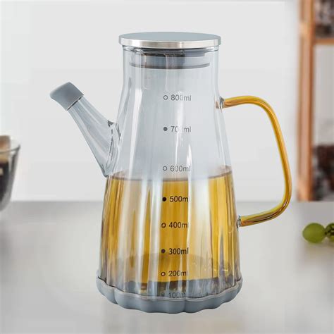 Buy UMAI 800ml: Glass Oil Dispenser with Leakproof Lid – GlobalBees Shop