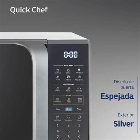 MICROONDAS BGH 20L DIGITAL SILVER B120DS20