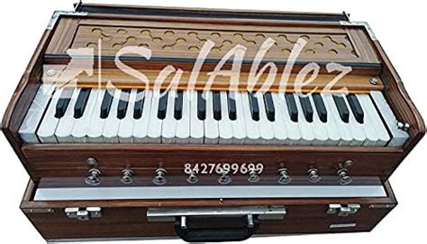 Salablez® Portable Folding Box Type Harmonium- 9 Stopper, 7 Bellow, 42 ...