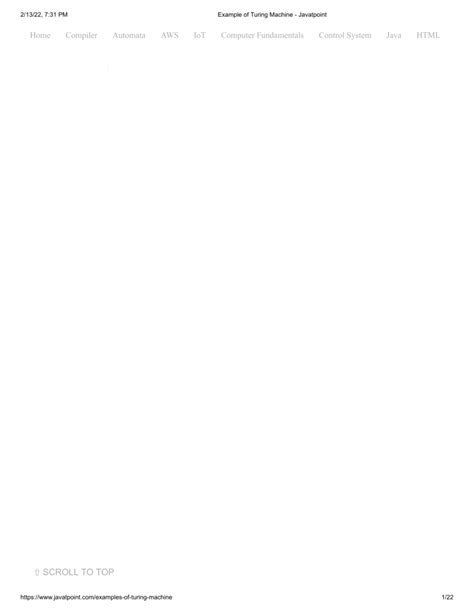 Image result for Tutorials for Turing Machine Examples