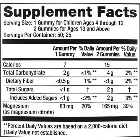 Natural Vitality Calm Anti-Stress Gummies Magnesium Supplement 50 Gummies