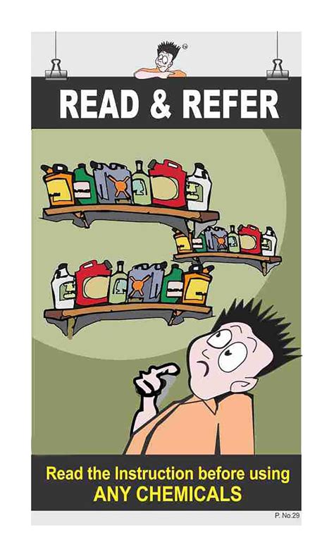Posterkart Chemical Safety Poster - Read and Refer, 66 cm x 36 cm x 1 ...