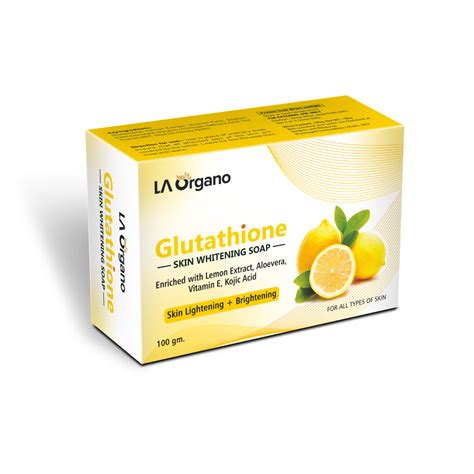 Glutathione Lemon Skin Whitening Soap – LA Organo
