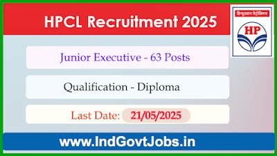 HPCL Diploma Recruitment 2025 Online Form for 103 Junior Executive ...