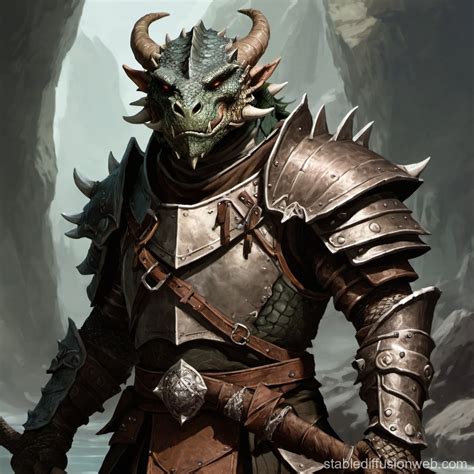 Dragonborn Tactician in DND | Stable Diffusion Online