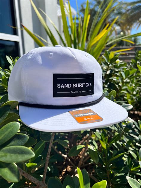 Sand Surf Co. Richardson Patch Logo Hat - White Umpqua Snapback