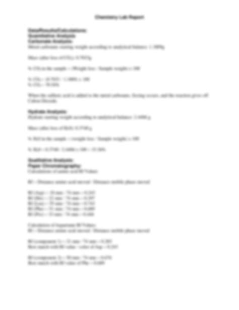 SOLUTION: Portage learning chem 121 lab report 3 quantitative and ...