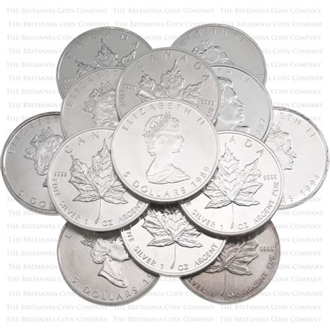 Best Value Silver 1oz Maple Leaf Bullion Coin RCM