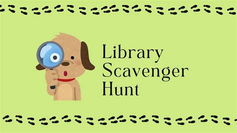 Library Scavenger Hunt (Douglas), Douglas Public Library, Juneau, 30 ...