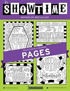 Beetlejuice -"It's Showtime" Collection - Coloring Pages - Hand-Drawn ...