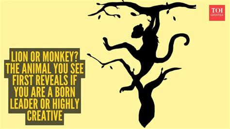 Optical illusion personality test: Lion or monkey? The animal you see ...