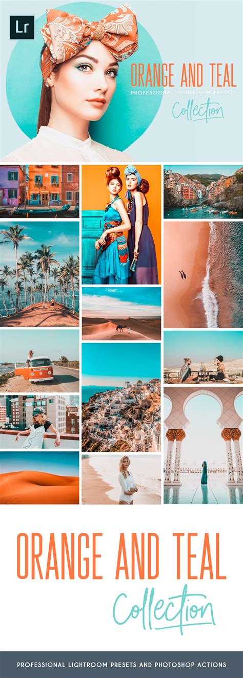ORANGE AND TEAL LIGHTROOM PRESETS + PHOTOSHOP ACTIONS on Behance