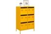 Buffet vidaXL Buffet haut jaune moutarde 68x39x101,5 cm acier | Darty