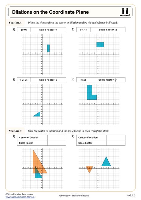 Transformations Dilations Worksheets Kami Export Dilations CW.pdf