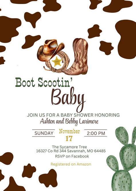 Boot Scootin Baby Shower honoring Bobby and Ashton Larimore, The ...