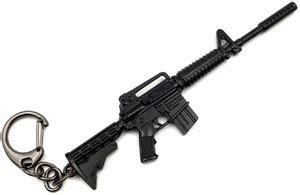 Aayatouch PUBG M16A4 Assault Rifle with Suppressor Weapon Gun Key Chain ...
