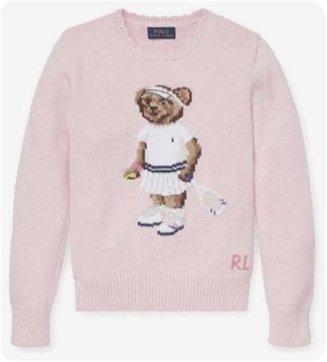 polo ralph lauren pink teddy bear sweatshirt | Clothes, Dream clothes ...