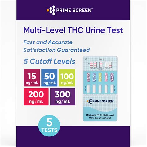 Prime Screen Multi Level Marijuana(THC) Urine Test Kit. Highly ...