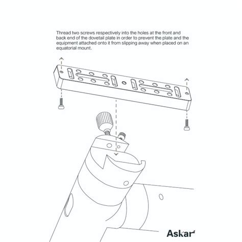 Askar Vixen Style Universal Dovetail Plates – EDISLA
