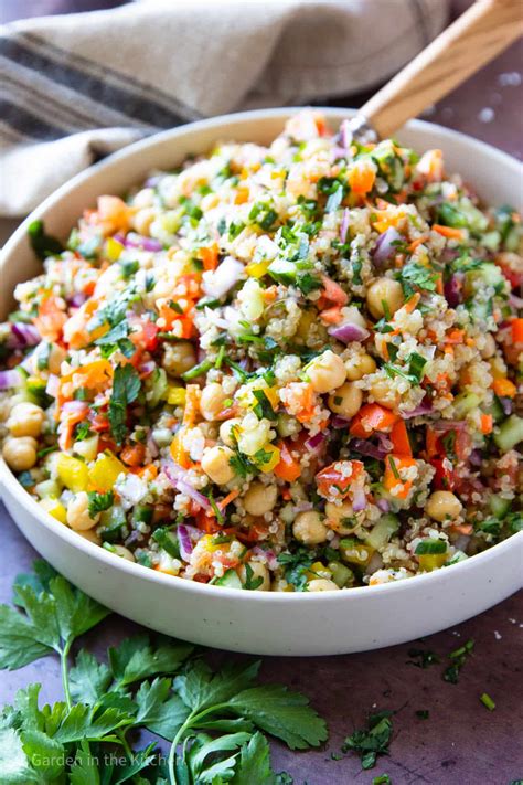 Quinoa Chickpea Salad | Garden in the Kitchen