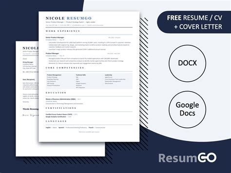 Free Resume Templates Google