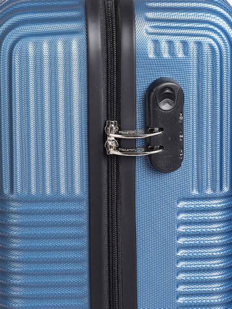 Textured Hard-Sided Cabin Suitcase Trolley Bag – Teakwood Leathers