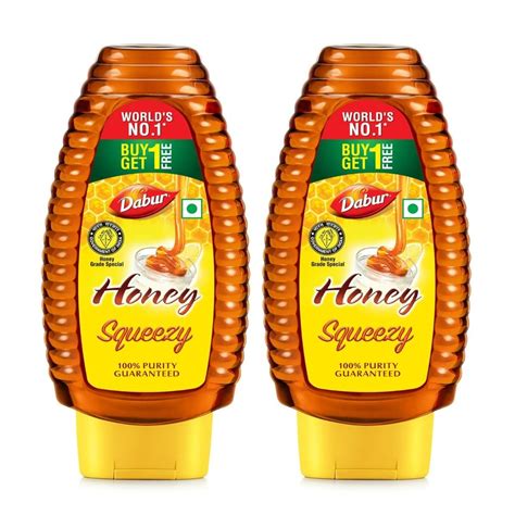 Buy Dabur Honey Squeezy, 225 gm (Buy 1 Get 1 Free) | 19 Minutes ...