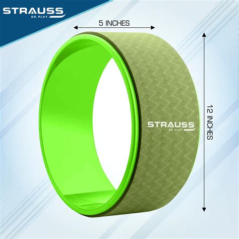Strauss Yoga Wheel | Ideal for Stretching, Backbends, Exercise, Deep T ...