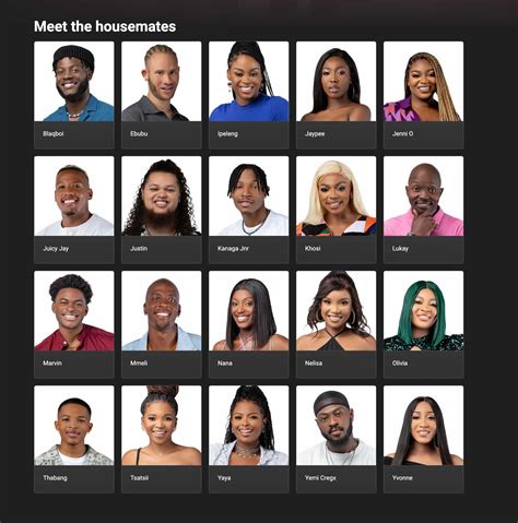 Big Brother Titans Housemates 2023